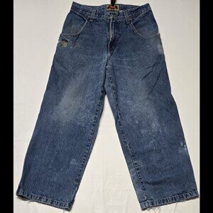 Vintage JNCO 179 Easy Wide Jeans Smoke Stacks USA Made